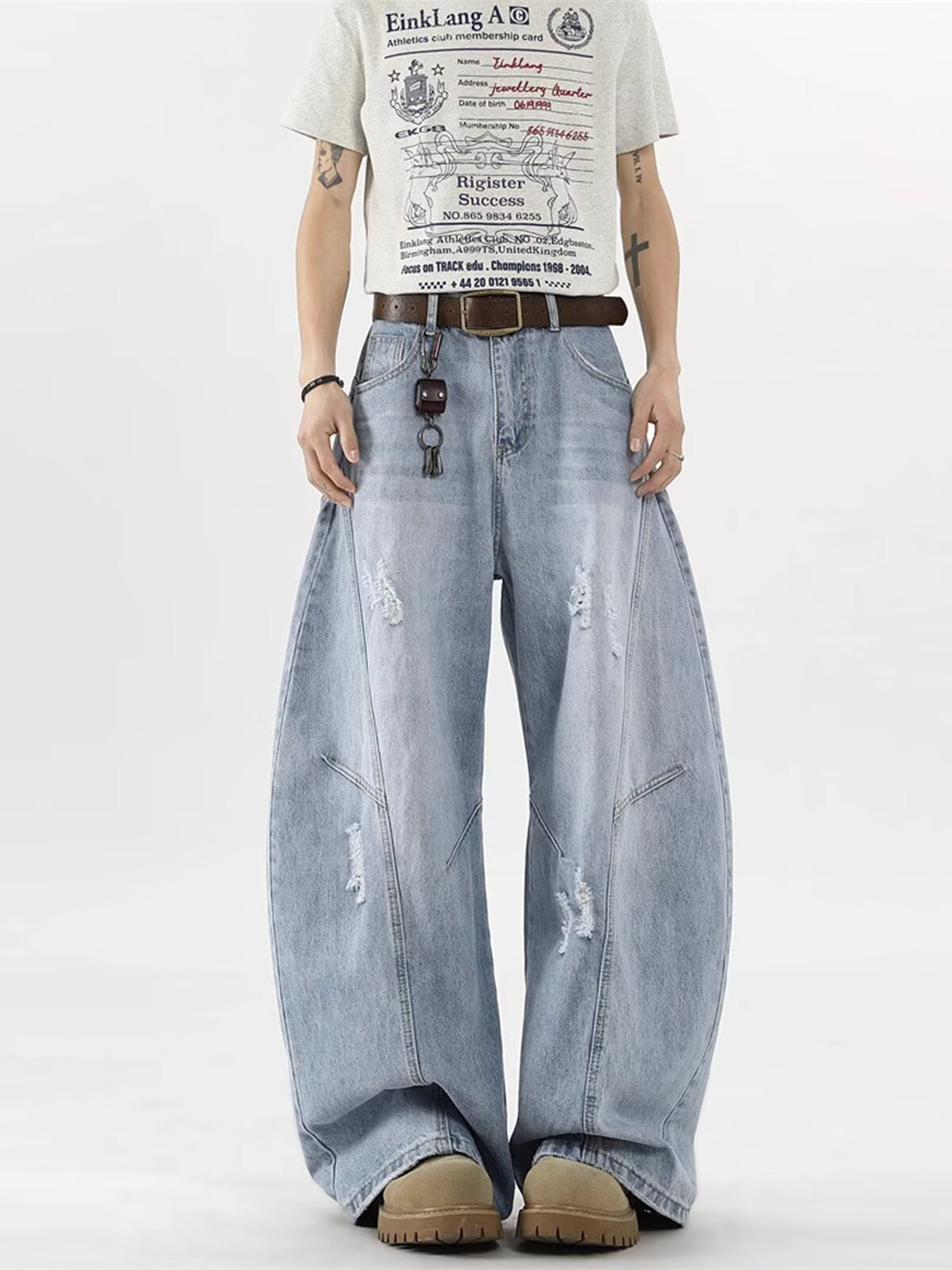 SCIMTAR WIDE LEG JEANS