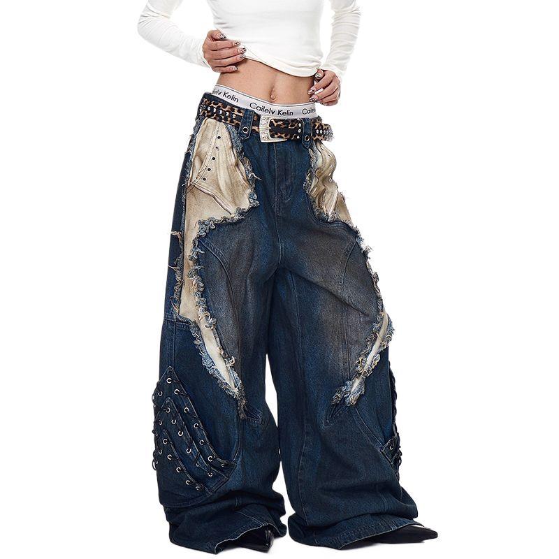 DECONSTRUCTED DENIM JEANS