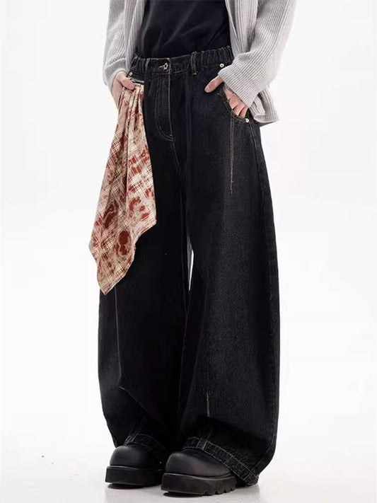 SCARF WIDE LEG JEANS