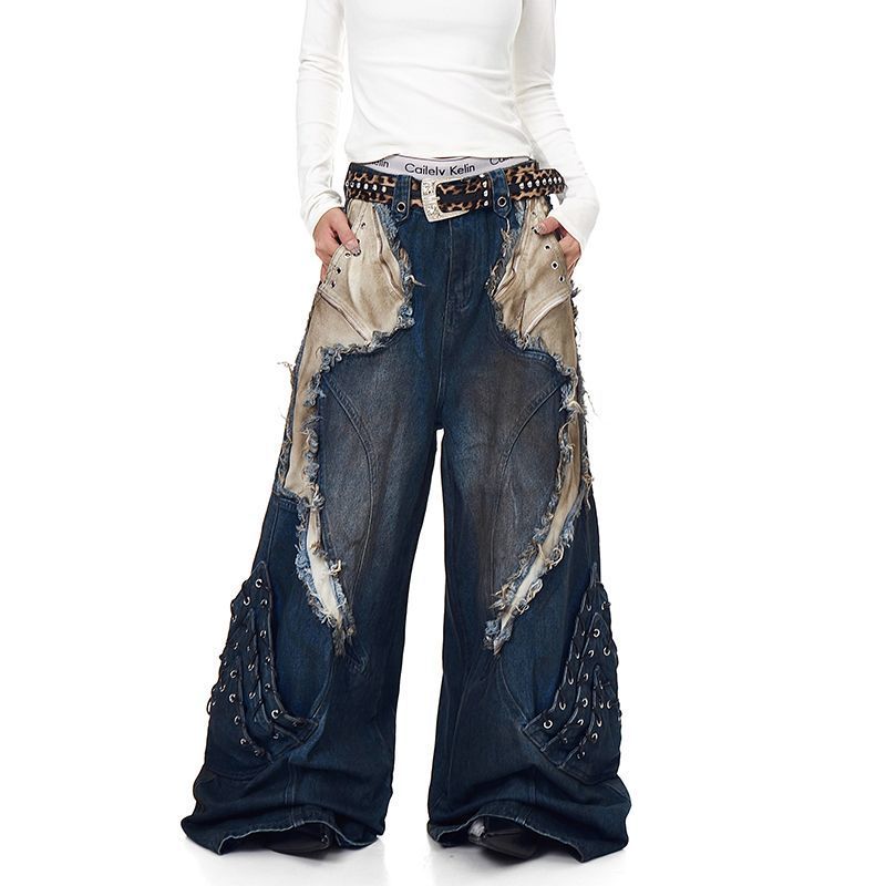 DECONSTRUCTED DENIM JEANS