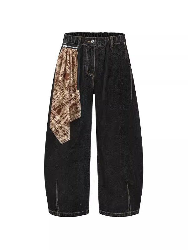 SCARF WIDE LEG JEANS