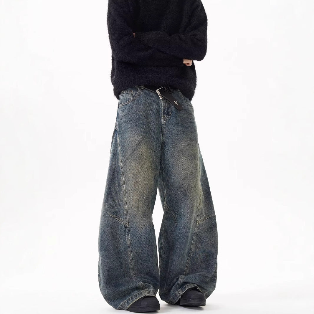 WEIGHTED LOOSE FIT JEANS