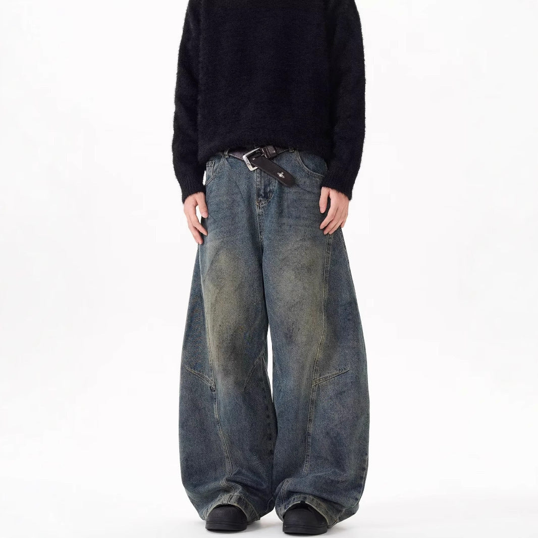 WEIGHTED LOOSE FIT JEANS