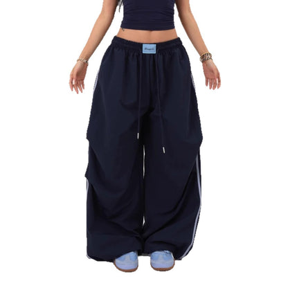 NAVY WIDE LEG SWEATS