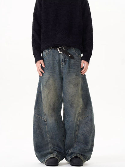 WEIGHTED LOOSE FIT JEANS