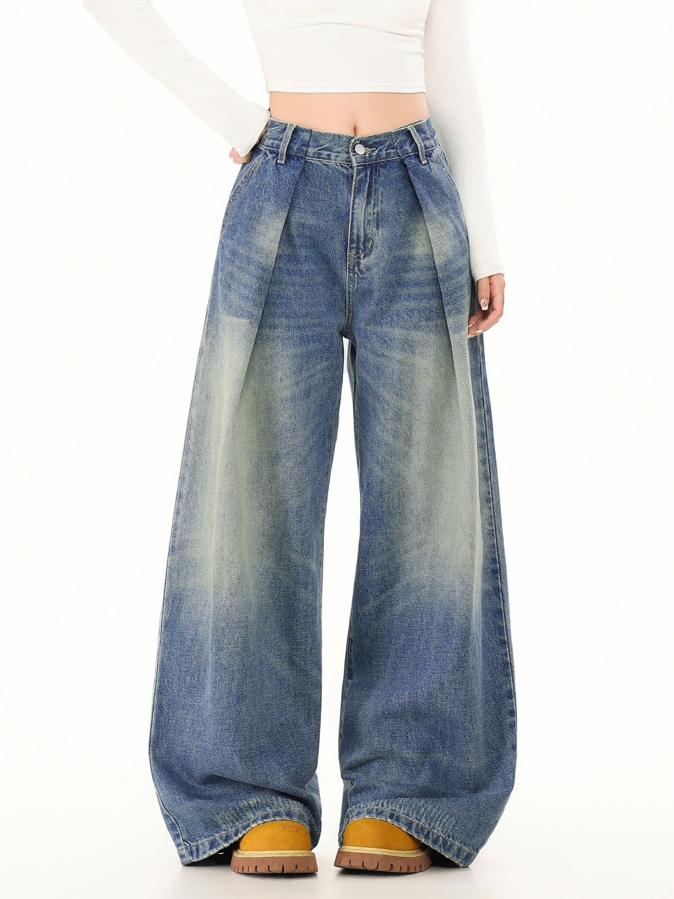 VINTAGE WIDE LEG WOMEN'S JEANS