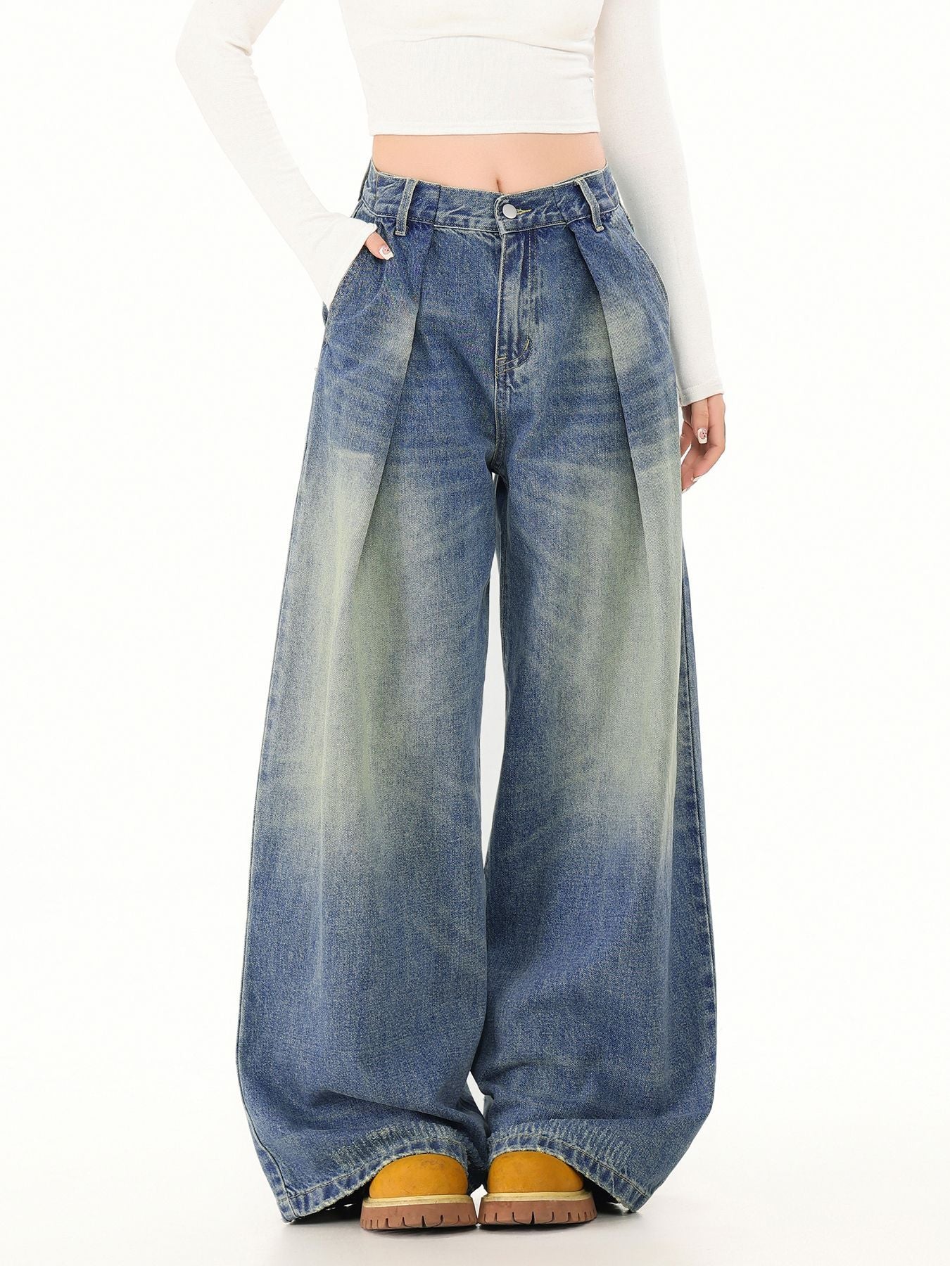 VINTAGE WIDE LEG WOMEN'S JEANS