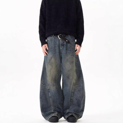 WEIGHTED LOOSE FIT JEANS